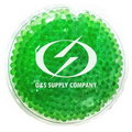 Green Round Hot/ Cold Pack with Gel Beads